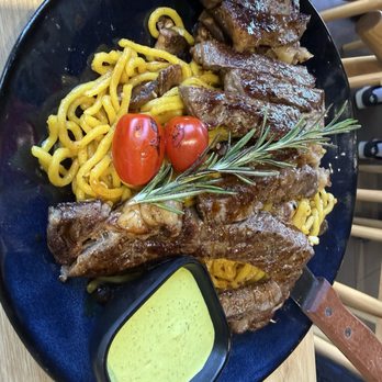 NAM Kitchen - Lomita - Angus Steak Garlic Noodles - Asian Fusion Near Me - Lomita, California NAM Kitchen - Lomita - Angus Steak Garlic Noodles - Asian Fusion Near Me - Lomita, California