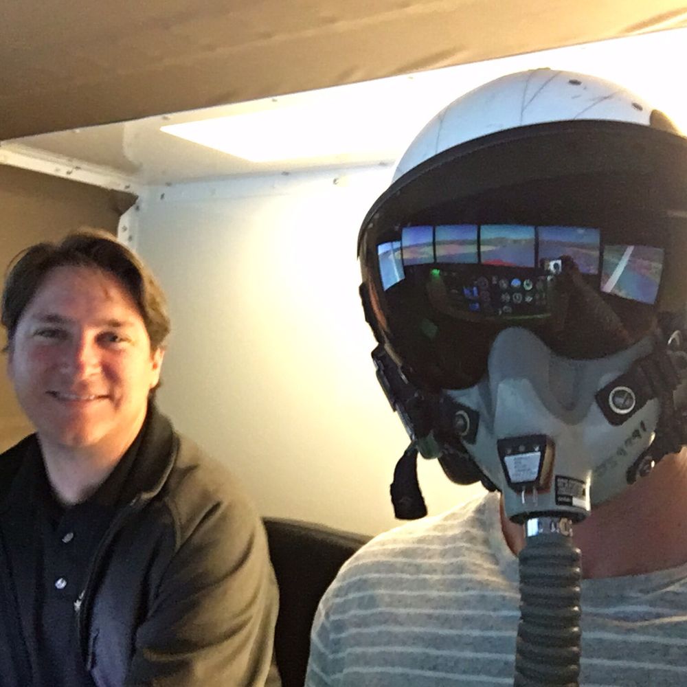 Above All Aviation - In the sim with Chief Pilot and Owner Bill Peterson - Flight Instruction Near Me - Santa Barbara, California