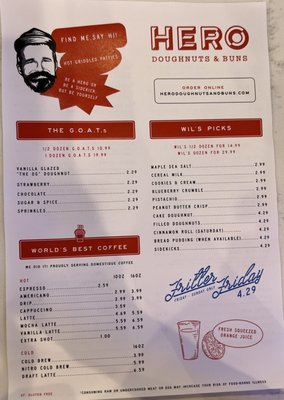 Menu photo 6 Hero Doughnuts & Buns Charleston, SC Menu photo 6 Hero Doughnuts & Buns Charleston, SC