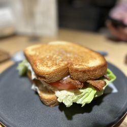Southern Grist Brewing - Best BLT on the planet! Three people shared! It's huge!