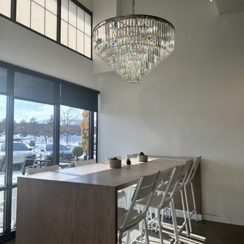Crisp & Green - One of the seating areas. Great lighting in this place - Salad Near Me - Lakewood, Colorado Crisp & Green - One of the seating areas. Great lighting in this place - Salad Near Me - Lakewood, Colorado