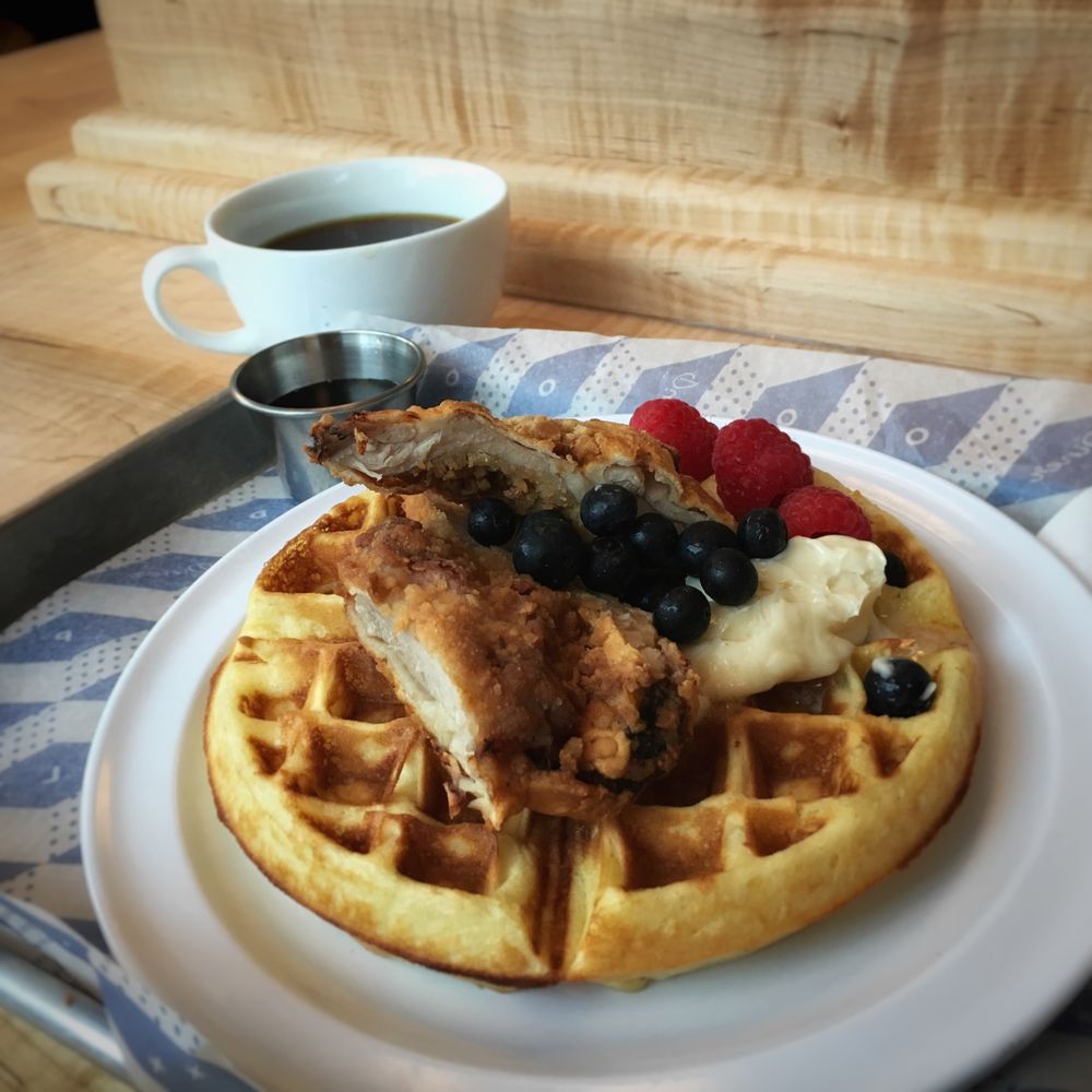 Dollop Diner - Dollop Diner Chicken and Waffles - Breakfast & Brunch Near Me - Chicago, Illinois