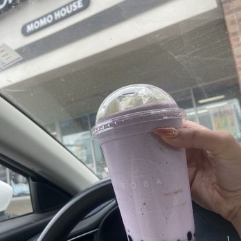 Theon Boba Tea & Cafe - Taro milkshake with tapioca pearls - Bubble Tea Near Me - Grand Rapids, Michigan