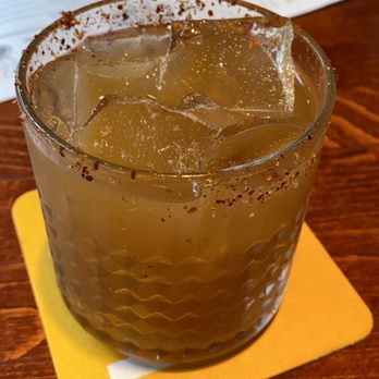 Half Sour - Me Llamo Tami - Campo Azul Tequila, Tamarind, Jalapeño, Lime, Tajin - New American Near Me - Chicago, Illinois Half Sour - Me Llamo Tami - Campo Azul Tequila, Tamarind, Jalapeño, Lime, Tajin - New American Near Me - Chicago, Illinois
