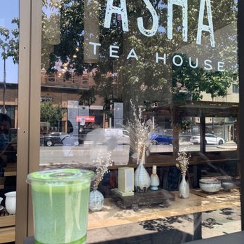 Asha Tea House - Matcha latte (large) with boba! - Tea Rooms Near Me - Berkeley, California Asha Tea House - Matcha latte (large) with boba! - Tea Rooms Near Me - Berkeley, California