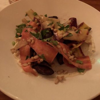 Mattie's - Rainbow carrots w/ whipped ricotta. - American Near Me - Austin, Texas