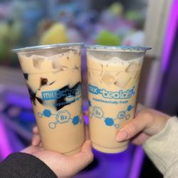 Milk Tea Lab - Honey Roasted Milk Tea with Grass Jelly and Organic Jasmine Milk Tea