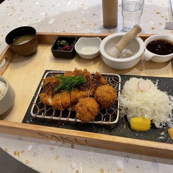 Saku - Miso katsu and menchi cheese - Japanese Near Me - Vancouver, British Columbia Saku - Miso katsu and menchi cheese - Japanese Near Me - Vancouver, British Columbia