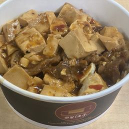 Ma Po Tofu with beef Over Rice Ma Po Tofu with beef Over Rice