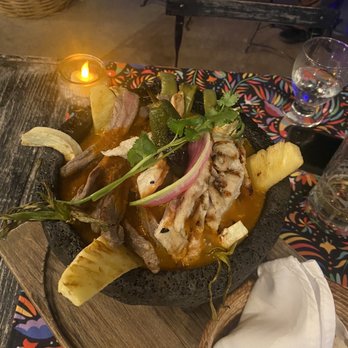 Alexander Restaurant - Molcajete with sirloin and chicken. Delicious! - American Near Me - Centro, BCS Alexander Restaurant - Molcajete with sirloin and chicken. Delicious! - American Near Me - Centro, BCS