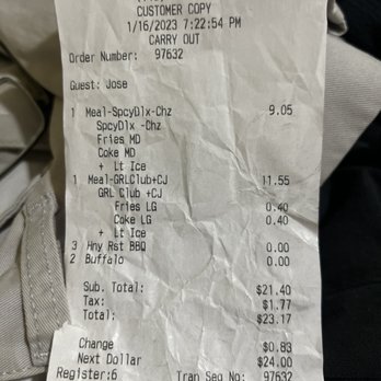 Chick-fil-A - Looked at the second order .??? - Fast Food Near Me - Houston, Texas