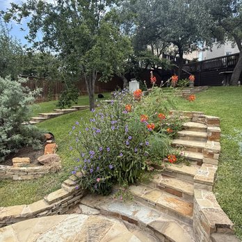 Texas Stone Masons - Steps to our spa and pool. - Masonry/Concrete Near Me Texas Stone Masons - Steps to our spa and pool. - Masonry/Concrete Near Me