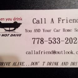 Call A Friend Designated Driver Service