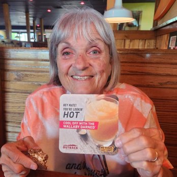 Outback Steakhouse - Kat with drink menu. - Steakhouses Near Me - Twin Falls, Idaho Outback Steakhouse - Kat with drink menu. - Steakhouses Near Me - Twin Falls, Idaho
