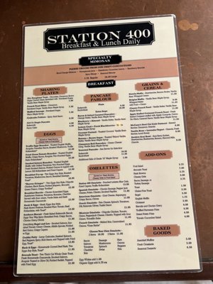Menu photo 2 Station 400 Lakewood Ranch, FL Menu photo 2 Station 400 Lakewood Ranch, FL