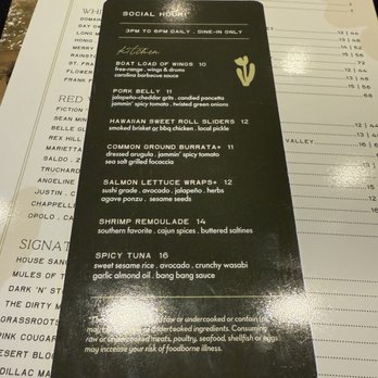 Grassroots Kitchen & Tap - menu - New American Near Me - Scottsdale, Arizona Grassroots Kitchen & Tap - menu - New American Near Me - Scottsdale, Arizona