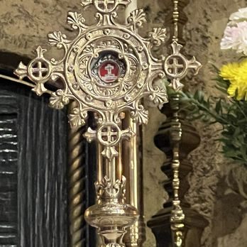 San Secondo d'Asti Catholic Church - Relic of actual cross - Churches Near Me - Guasti, California
