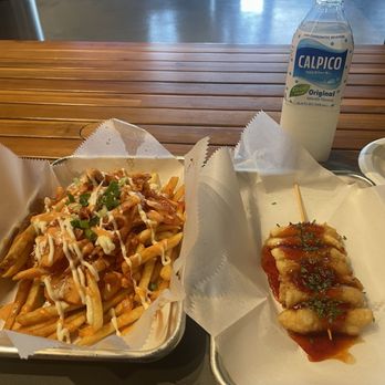 K Wings - Kimchi fries and ttakboke stick. - Chicken Wings Near Me - Bakersfield, California K Wings - Kimchi fries and ttakboke stick. - Chicken Wings Near Me - Bakersfield, California