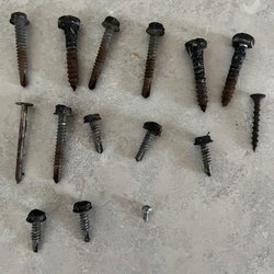 Ptera - These are all the nails and screws pulled out of my roof