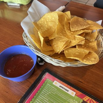 The Lazy Donkey - Chips and salsa. - Mexican Near Me - Moore, Oklahoma