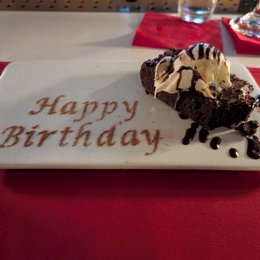 Birthday brownie Birthday brownie