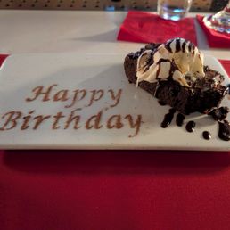 Birthday brownie