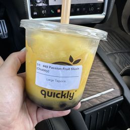 Passion fruit slush with pearl Passion fruit slush with pearl