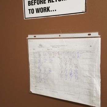 Kroger - Men's bathroom cleaning log clearly shows no one come by before afternoon rush hours, every day. - Grocery Near Me - Houston, Texas
