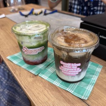 Chillex Pops - Strawberry matcha latte & maple pumpkin hojicha latte - Street Vendors Near Me