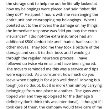 Denver Small Moves - Original review I was told to take down since Jay was going to "help" repair the items. - Movers Near Me Denver Small Moves - Original review I was told to take down since Jay was going to "help" repair the items. - Movers Near Me
