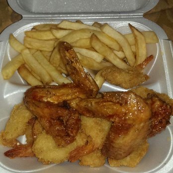 Mother's Best Fried Fish - Sweet n spicy wings and shrimp, we bought separately and put them in the same container - Fish & Chips Near Me - Saint Louis, Missouri Mother's Best Fried Fish - Sweet n spicy wings and shrimp, we bought separately and put them in the same container - Fish & Chips Near Me - Saint Louis, Missouri