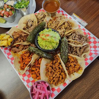 Autentica Taqueria - Autentic Mexican taco sampler 11 tacos delicious. With different toppins . Food are delicious, autentica,service excellent - Mexican Near Me - Miami, Florida Autentica Taqueria - Autentic Mexican taco sampler 11 tacos delicious. With different toppins . Food are delicious, autentica,service excellent - Mexican Near Me - Miami, Florida