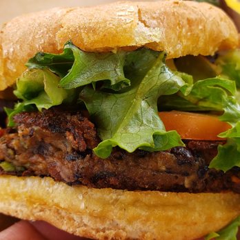 The Woohoo - Griffin vegan burger ($11.75). Not bad, but the homemade patty is too mushy. - Ice Cream & Frozen Yogurt Near Me - Beach Haven, New Jersey