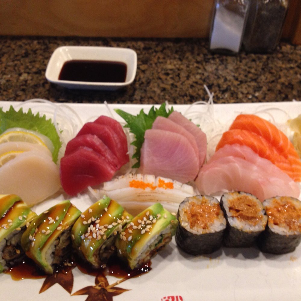 Wasabi34 - Scallops top left. Hoy makes the best dragon rolls. - Japanese Near Me - Matawan, New Jersey Wasabi34 - Scallops top left. Hoy makes the best dragon rolls. - Japanese Near Me - Matawan, New Jersey