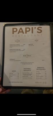 Menu photo 2 Papi’s Restaurant Lindon, UT