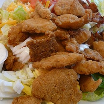The Original Mels - fried chicken pieces over a salad .. skip this one! - American Near Me - Rocklin, California The Original Mels - fried chicken pieces over a salad .. skip this one! - American Near Me - Rocklin, California