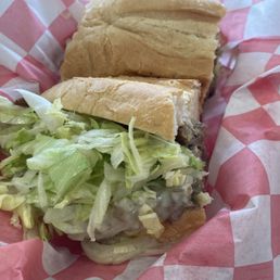 Shorty cheesesteak with extra lettuce, extra Mayo and mushrooms Shorty cheesesteak with extra lettuce, extra Mayo and mushrooms