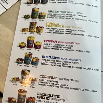 SoBoL - Menu - Acai Bowls Near Me - Astoria, New York