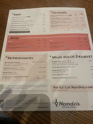 Menu photo 5 Nando's Peri-Peri Silver Spring, MD