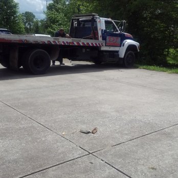 DJ Towing - Tow truck arrived to transport my husband's antique Camaro SS to the shop for gas tank repair - Towing Near Me