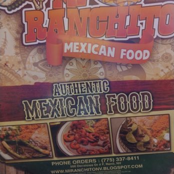 Mi Ranchito - Front page of menu. - Mexican Near Me - Reno, Nevada Mi Ranchito - Front page of menu. - Mexican Near Me - Reno, Nevada
