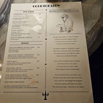 Good For A Few - Menu - Whiskey Bars Near Me - Oklahoma City, Oklahoma