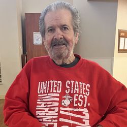 Bear Canyon Rehabilitation Center - This is the gentleman who I ate lunch with today. It was nice to talk with him but at supper few were there.