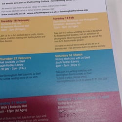South Yardley Library - Arts in the Yard Calendar
