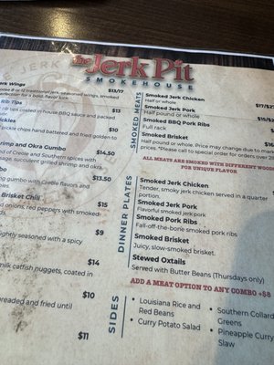 Menu photo 1 The Small Batch Smokehouse Denver, CO