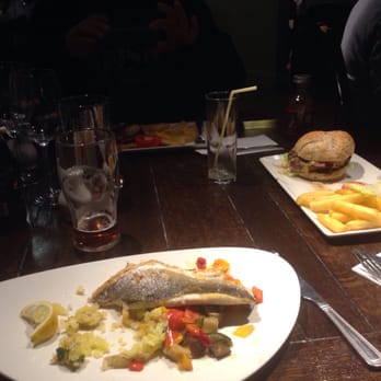 The Little Owl - My lovely pan fried sea bass with Mediterranean vegetables - Pubs Near Me - Solihull, XWM