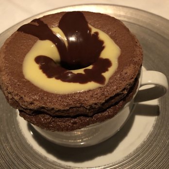 Gary Danko - Baked Chocolate Soufflé with Two Sauces - New American Near Me - San Francisco, California