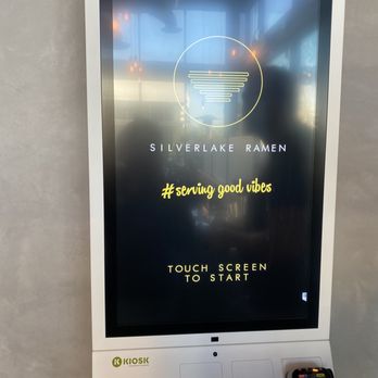 Silverlake Ramen - Touch screen where you can order - Ramen Near Me - Long Beach, California