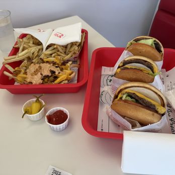 In-N-Out Burger - Double-double, Cheeseburger, Cheeseburger, French Fries Animal Style - Fast Food Near Me - Sunnyvale, California