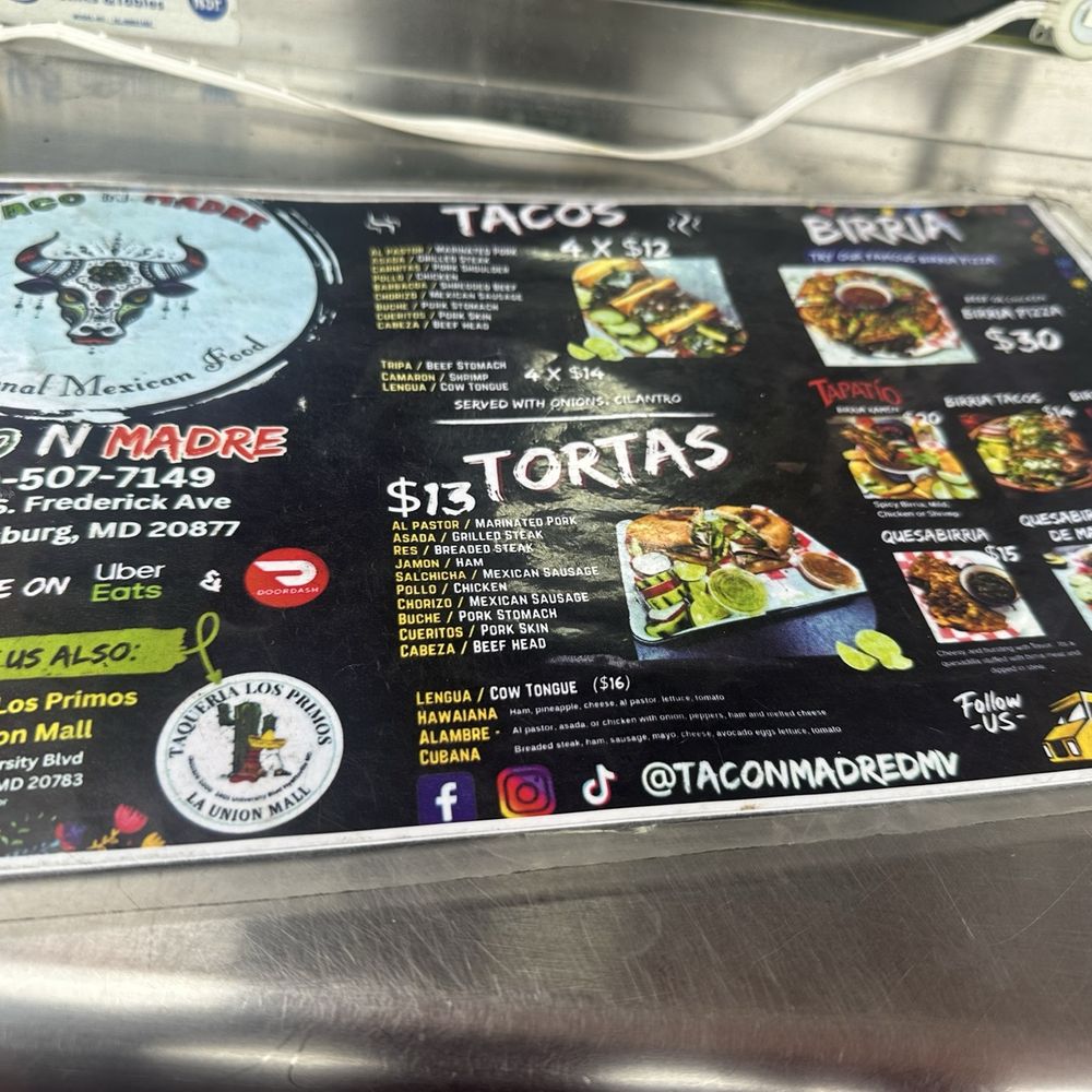Taco N Madre - Food Trucks Near Me - Gaithersburg, Maryland Taco N Madre - Food Trucks Near Me - Gaithersburg, Maryland